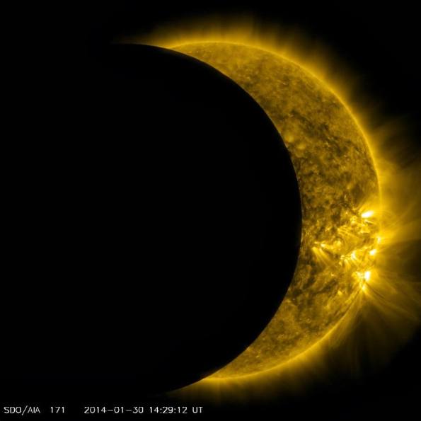 Eclipse solar parcial del 30 de enero 2'14